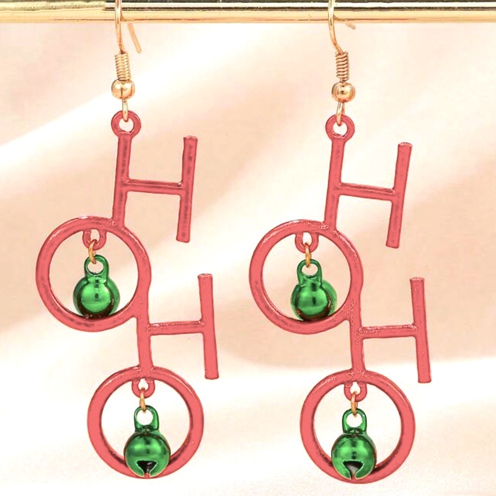 Ho Ho Christmas Earrings